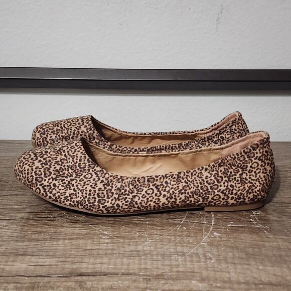 Torrid Scrunch Flats Women's Ballet Flats Shoes 13 Extra Wide Leopard Print - Picture 1 of 9